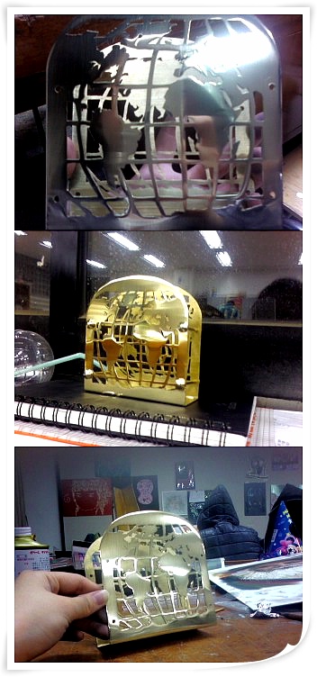 홍익대학교 금속조형디자인과 금속표현기법1 2008 1 냅킨홀더 만들기 구상제작 